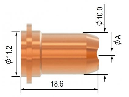 Dýza SCP 40/60, PT-60 - standardní s drážkami - 0,9 mm