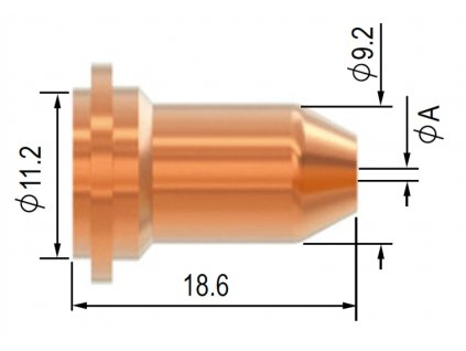 Dýza SCP 40/60, PT-60 - standardní - 0,8 mm