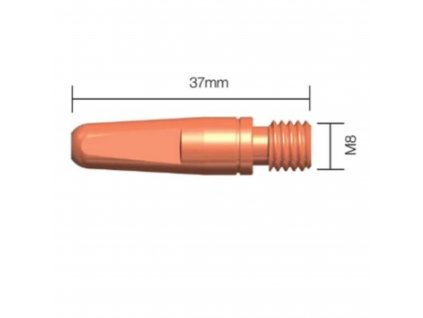 Průvlak ESAB M8 x 37, CuCrZr - 1,6 mm