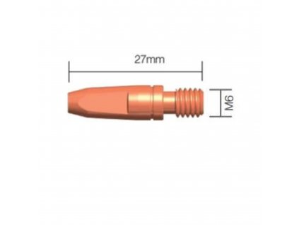Průvlak ESAB M6 x 27, CuCrZr - 1,6 mm