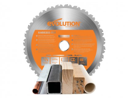 Pilový kotouč EVOLUTION RAGE 255 mm - multifunkční