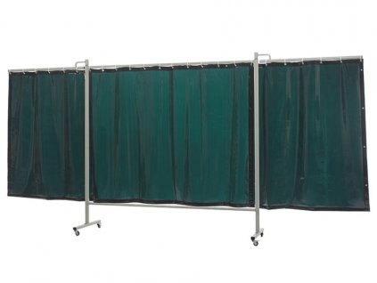 Svařovací zástěna CEPRO Omnium Triptych XL 435 cm Green 6 - výplň záclona