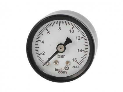 Manometr 0 - 16 bar - G 1/4" - průměr 40 mm