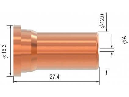 Dýza Parker SCP 120 - 0,9 mm - pro kontaktní řezání