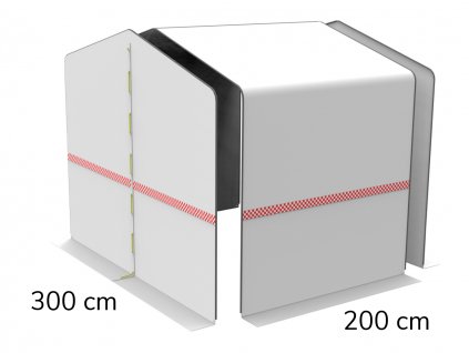 Svářečský a pracovní stan CEPRO HD 300 cm - délka 200 cm