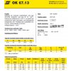 Elektroda OK 67.13 3.2x350 mm. VP