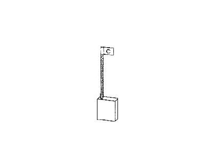 Uhlík (1ks) pro vysokozdvižné vozíky (8 x 20 x 23,2 mm), typ 83