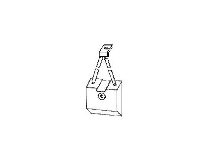 Uhlík (1ks) pro vysokozdvižné vozíky (15,87 x 31,7 x 37,7 mm), typ 16