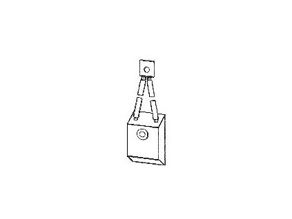 Uhlík (1ks) pro vysokozdvižné vozíky (13,9 x 25,4 x 35 mm), typ 57