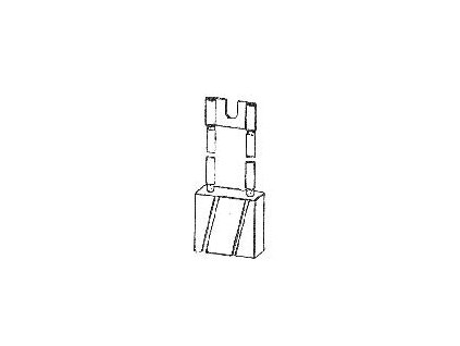 Uhlík (1ks) pro vysokozdvižné vozíky (12,5 x 40 x 40 mm), typ 112