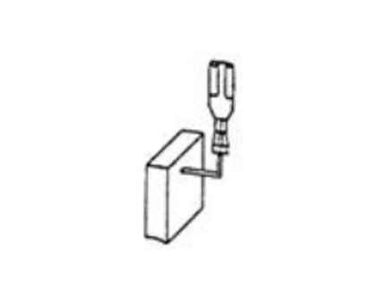 Náhradní uhlíky (2ks) pro stroje BOSCH (5 x 8 x 18 mm), typ 190