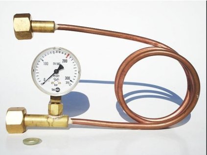 Přepouštěci spirála s manometrm Argon_kyslík_helium