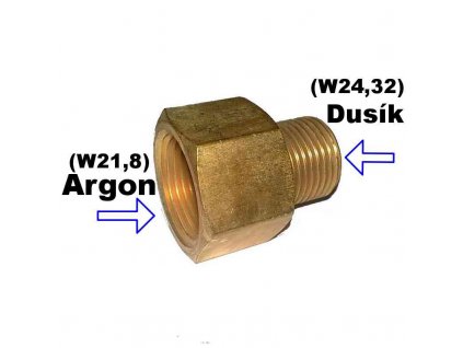 Redukce / přechodka na lahev ze závitu W21,8 na W24,32