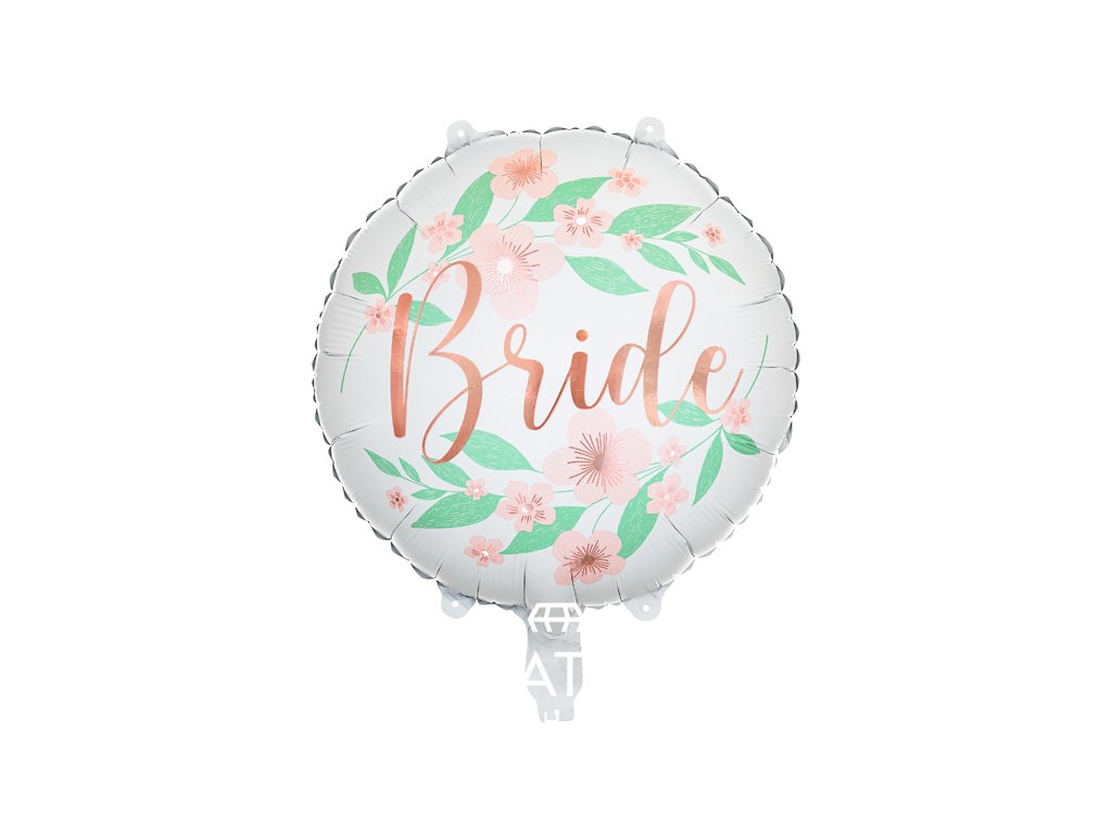 Foliový balónek Bride s lístečky 45 cm