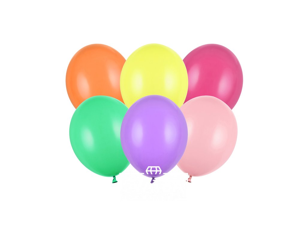 Balónky mix barev pastelové  27 cm 50 ks