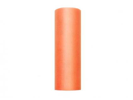 Partydeco tyl 15 cm x 9 m oranžový - aranžérský materiál na svatební výzdoby