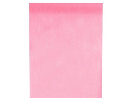 Vlizelín 30 cm x 25 m Long světle růžový - šerpa na slavnostní svatební stůl