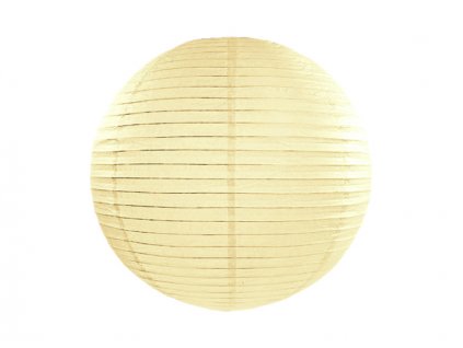 Lampion krémový 20 cm - Svatební kulaté lampiony k dekoraci