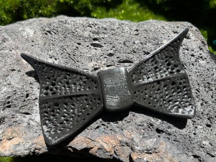 Motýlek Verona černý 12,5 x 6,5 cm 3D tisk