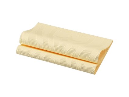 Ubrousky 40 ks Duni Elegance® Lily 40 x 40 cm krémové - krémové ubrousky na slavnostní svatební tabuli