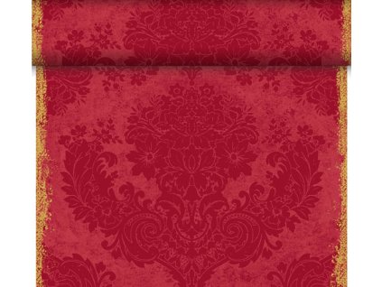 Dunicel® Tete-a-Tete 0,4 x 24 m Royal Bordeaux - šerpy Dunicel na slavnostní svatební stůl