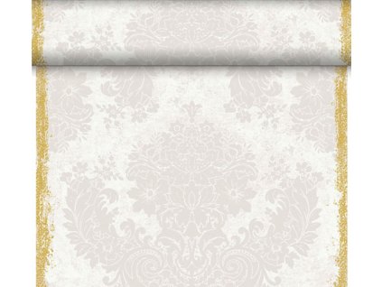 Dunicel® Tete-a-Tete 0,4 x 24 m Royal White - šerpy Dunicel na slavnostní svatební stůl