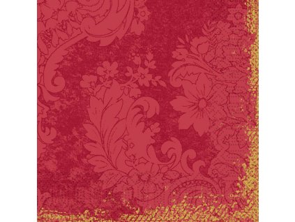 Papírové ubrousky Duni 250 ks 33 cm x 33 cm Royal Bordeaux - třívrstvé ubrousky na slavnostní svatební tabuli