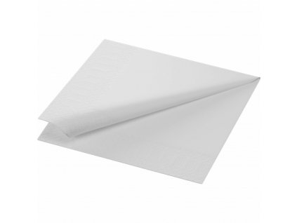 Duni papírový ubrousek bílý 33 cm x 33 cm 20 ks - bílé třívrstvé ubrousky na slavnostní svatební tabuli