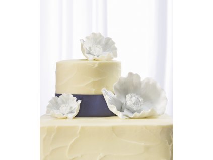 Svatební figurka na dort Květy - stylové figurky na svatební dort