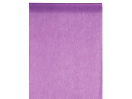 Vlizelín 30 cm x 10 m jemně purpurově fialový - šerpa na slavnostní svatební stůl