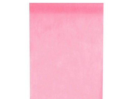 Vlizelín 30 cm x 10 m světle růžový - šerpa na slavnostní svatební stůl