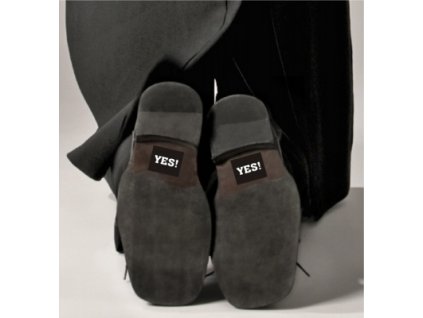 Samolepky na boty "YES!" - svatební nálepky na boty