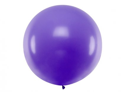 Svatební balón tmavě fialový  1 m - obří nafukovací balón