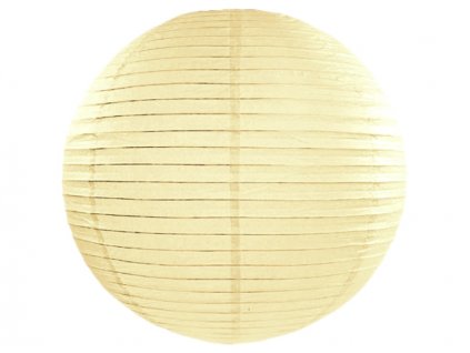 Lampion krémový 35 cm - Velké svatební kulaté lampiony k dekoraci