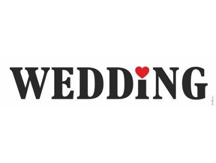 Svatební SPZ WEDDING - SPZ na svatební auto