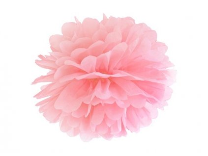 Pom-poms sweet světle růžový 35 cm 1 ks - dekorace pom-pomy svatební výzdoba sálu