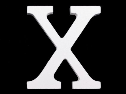 Malé dřevěné písmeno X - svatební písmena