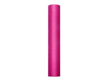 Partydeco tyl 30 cm x 9 m fuchsiově růžový - aranžérský materiál na svatební výzdoby