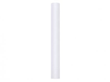 Partydeco tyl 50 cm x 9 m bílý - aranžérský materiál na svatební výzdoby