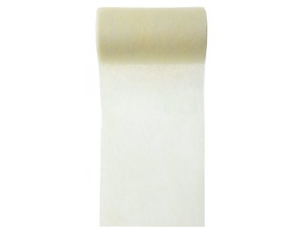 Úzký vlizelín 10 cm x 10 m vanilla ivory - vlizelín na mašle a svatební výzdobu