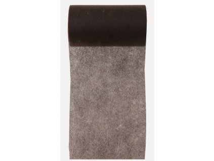 Úzký vlizelín 10 cm x 10 m  hnědý - vlizelín na mašle a svatební výzdobu