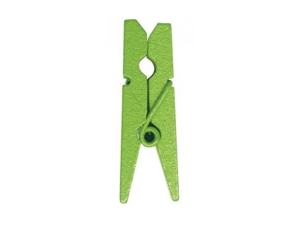Dekorační mini kolíček zelený 24 ks - Dřevěné malinké kolíčky k dekoraci