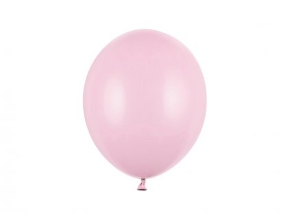 Balónek světle růžový pastelový  27 cm 10 ks - světle růžové nafukovací pastelové balónky na svatbu, party, oslavy