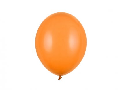 Balónek oranžový pastelový  27 cm 100 ks - oranžové nafukovací pastelové balónky na svatbu, party, oslavy