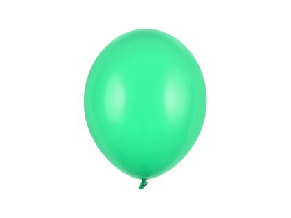 Balonek smaragdově zelený 100 ks - nafukovací pastelové balónky  27 cm