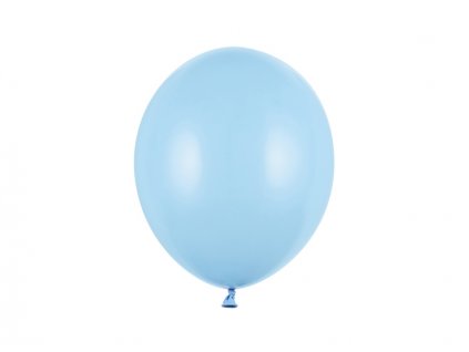 Balónek světle modrý pastelový  27 cm 10 ks - světle modré nafukovací pastelové balónky na svatbu, party, oslavy