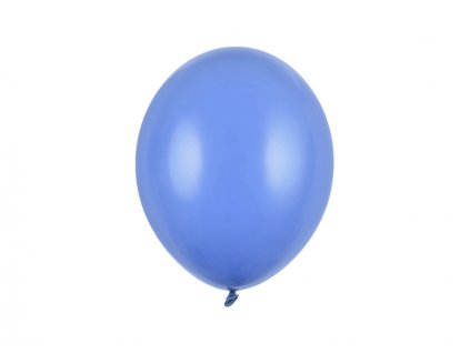 Balónek chrpově modrý pastelový  27 cm 10 ks - chrpově modré nafukovací pastelové balónky na svatbu, party, oslavy