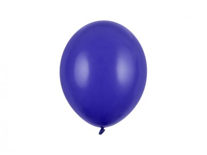 Balónek tmavě modrý pastelový  27 cm 10 ks - tmavě modré nafukovací pastelové balónky na svatbu, party, oslavy