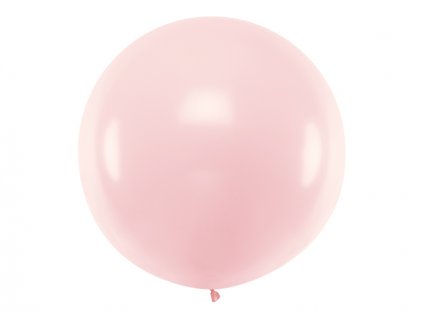 Svatební balón světle růžový  1 m - obří nafukovací balón