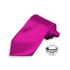 Kravata fuchsiová saténová 6 x 145 cm - jednobarevná pánská svatební
